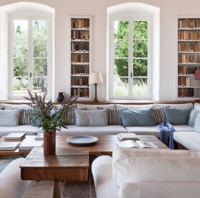 Nancy Meyers Inspired Living Areas