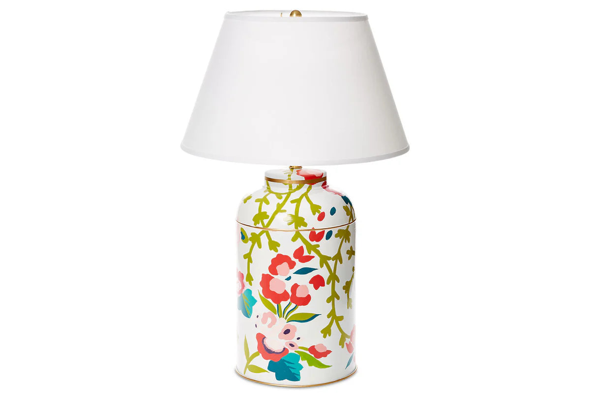 Chintz Tea Caddy Lamp