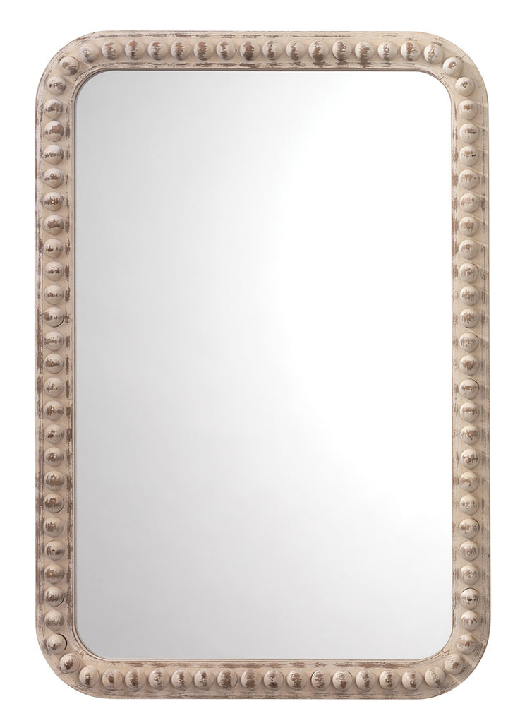 Audrey Beaded Rectangle Mirror