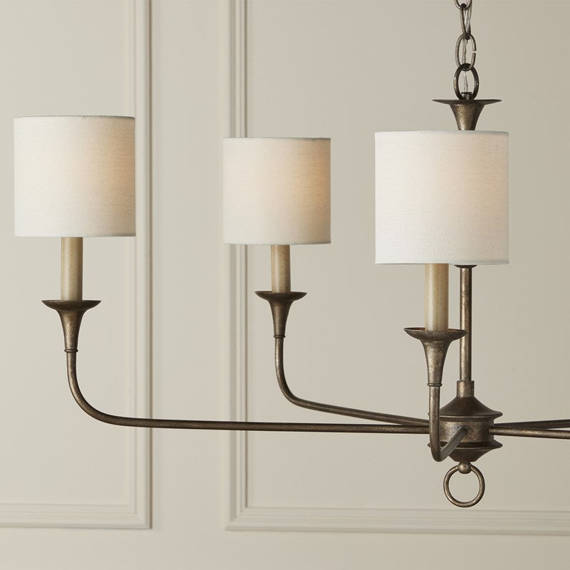 Grasscloth Tapered Chandelier Shade