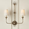 Grasscloth Tapered Chandelier Shade