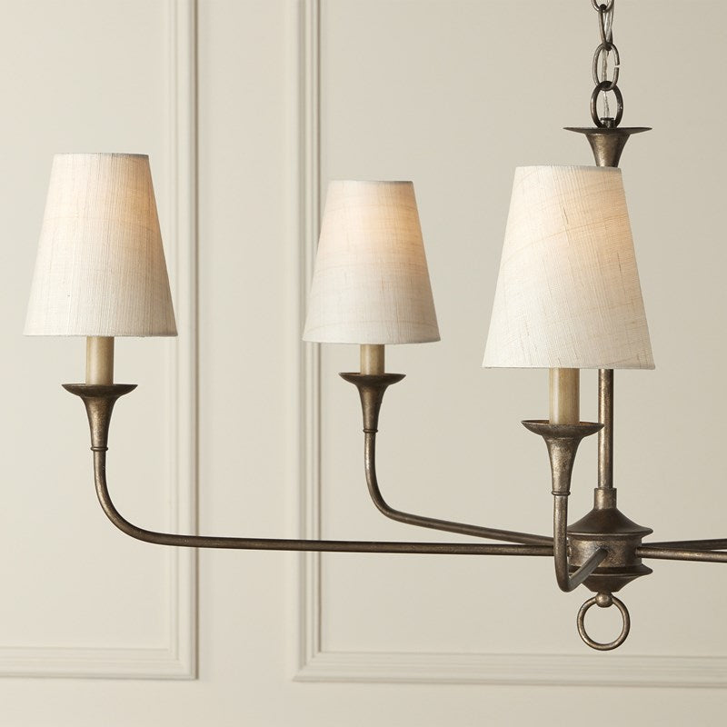 Grasscloth Tapered Chandelier Shade