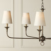 Grasscloth Tapered Chandelier Shade