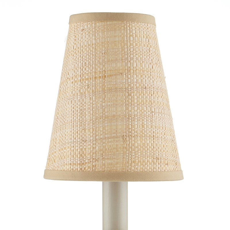 Grasscloth Tapered Chandelier Shade