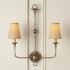 Grasscloth Tapered Chandelier Shade