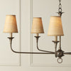 Grasscloth Tapered Chandelier Shade