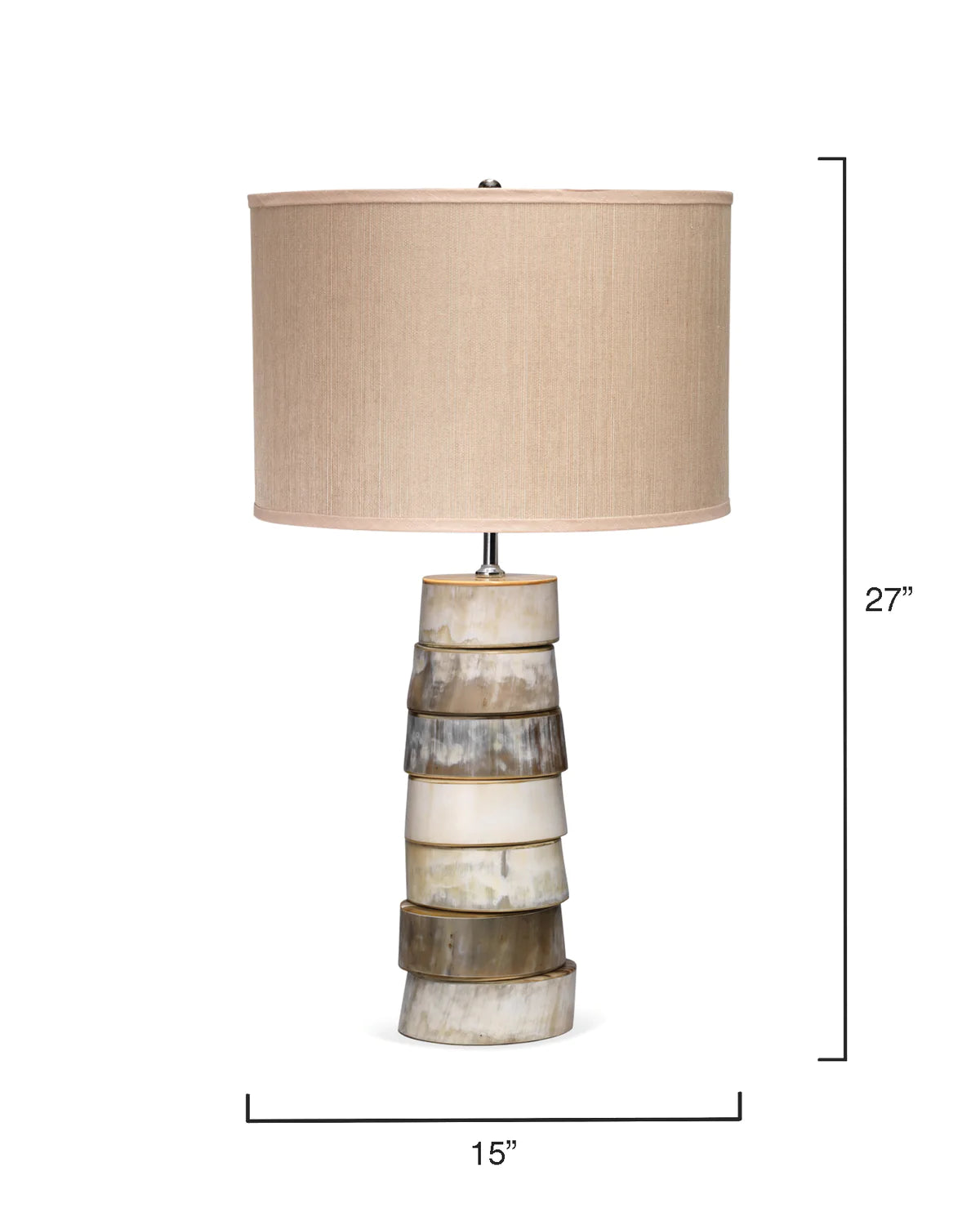 Stacked Horn Table Lamp