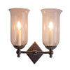 Christina Storm Glass Twin Wall Light