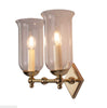 Christina Storm Glass Twin Wall Light
