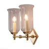 Christina Storm Glass Twin Wall Light