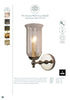 The Suzanna Storm Glass Wall Sconce