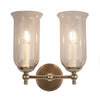 The Suzanna Storm Glass Wall Sconce (Twin)