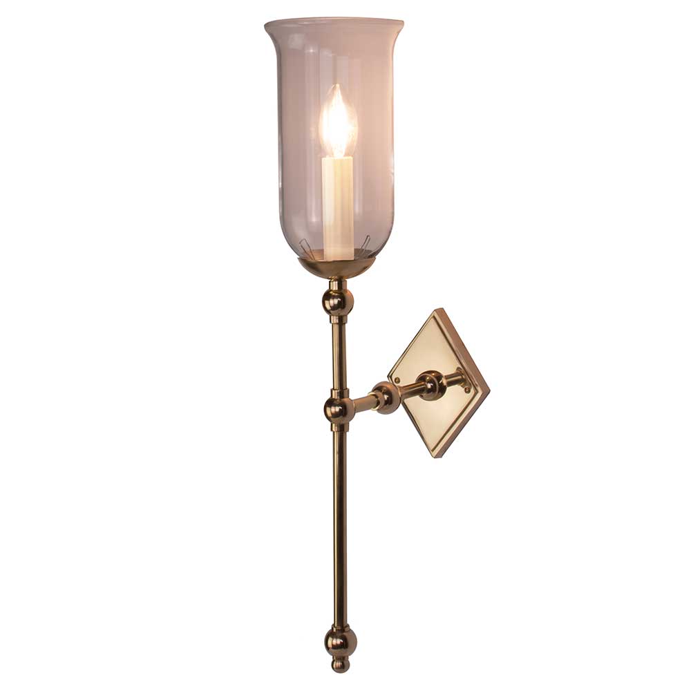 Christina Tall Storm Glass Wall Light
