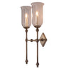 Christina Twin Tall Storm Glass Wall Light