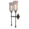 Christina Twin Tall Storm Glass Wall Light