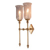 Christina Twin Tall Storm Glass Wall Light