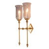 Christina Twin Tall Storm Glass Wall Light