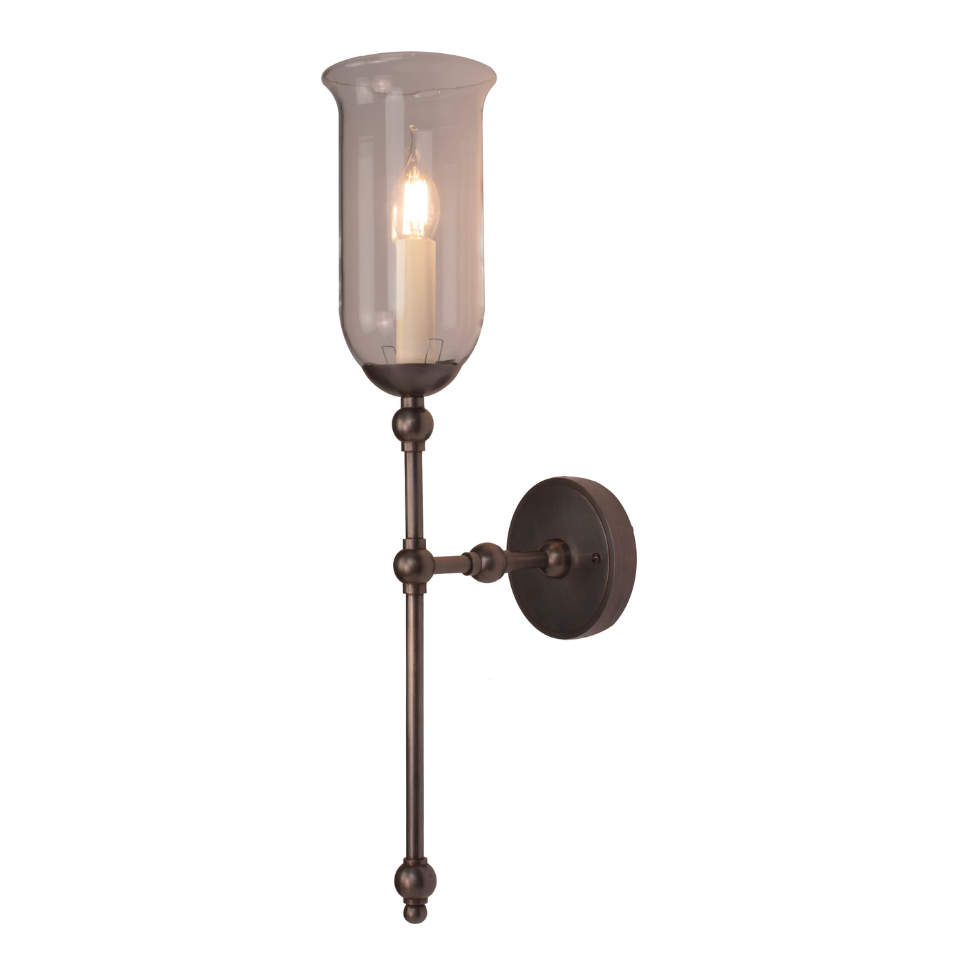 The Suzanna Tall Storm Glass Wall Sconce