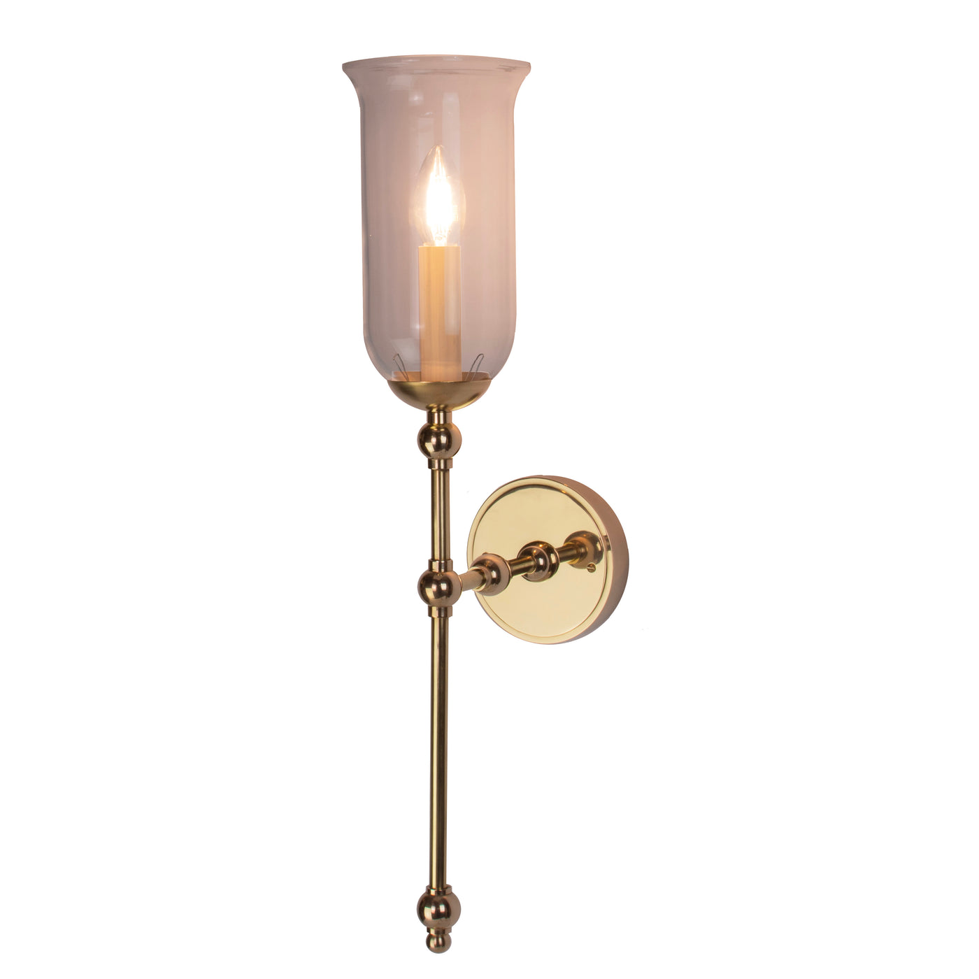 The Suzanna Tall Storm Glass Wall Sconce