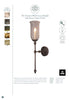 The Suzanna Tall Storm Glass Wall Sconce