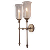 The Suzanna Tall Storm Glass Wall Sconce