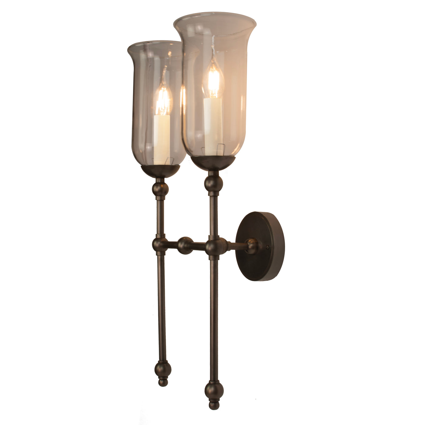 The Suzanna Tall Storm Glass Wall Sconce