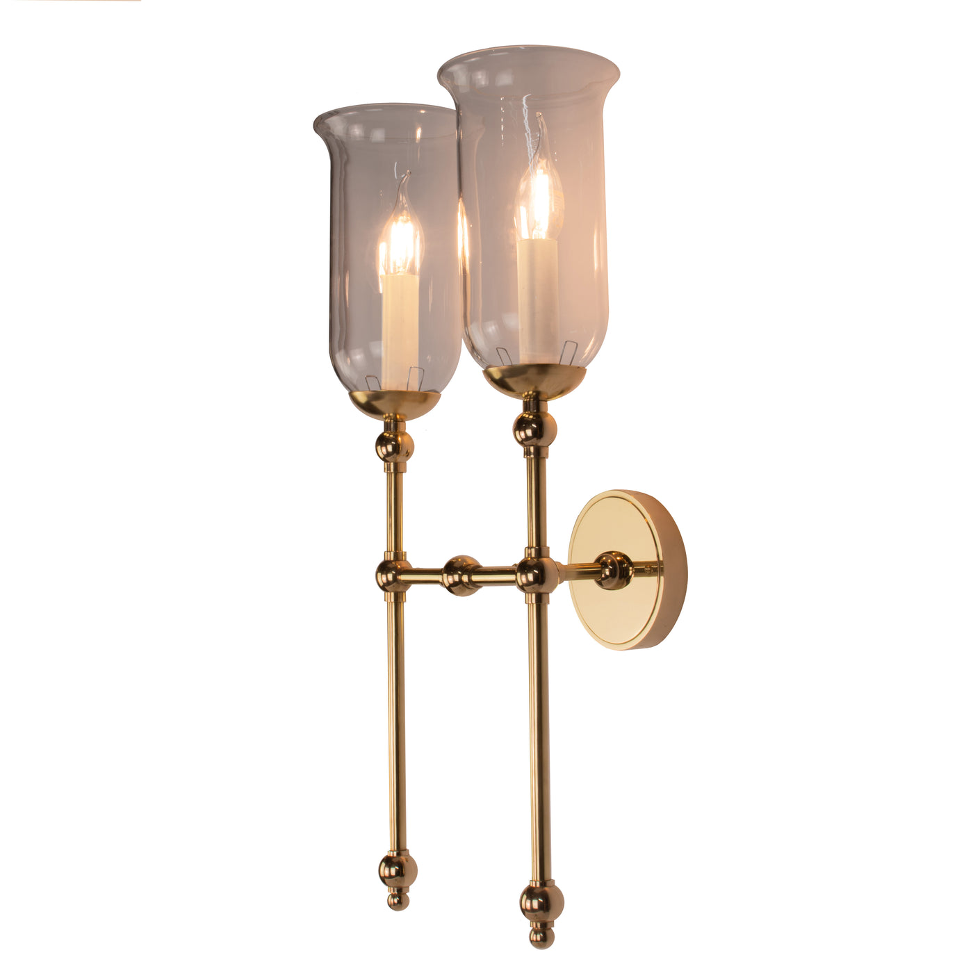 The Suzanna Tall Storm Glass Wall Sconce