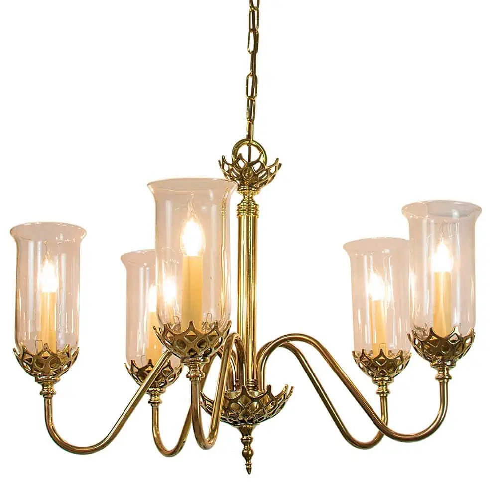 Gothic Five Arm Chandelier