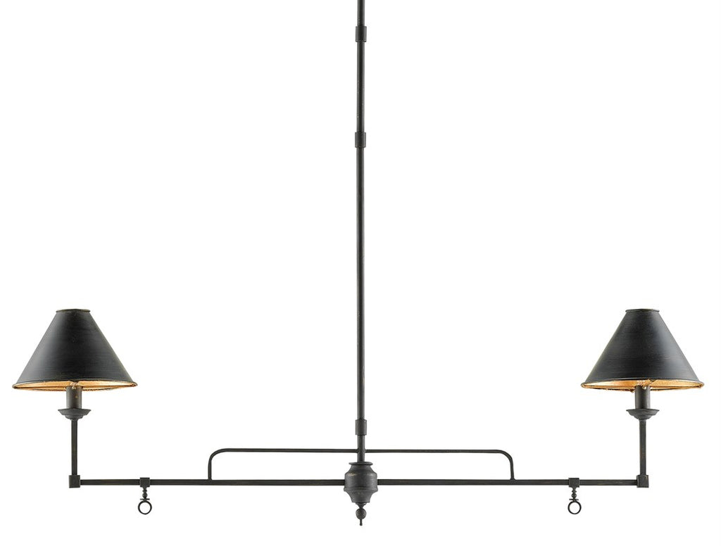 Prosperity Black Rectangular Chandelier