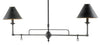 Prosperity Black Rectangular Chandelier