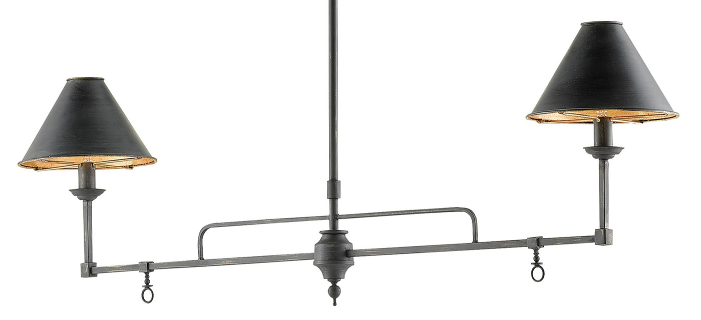 Prosperity Black Rectangular Chandelier