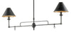 Prosperity Black Rectangular Chandelier