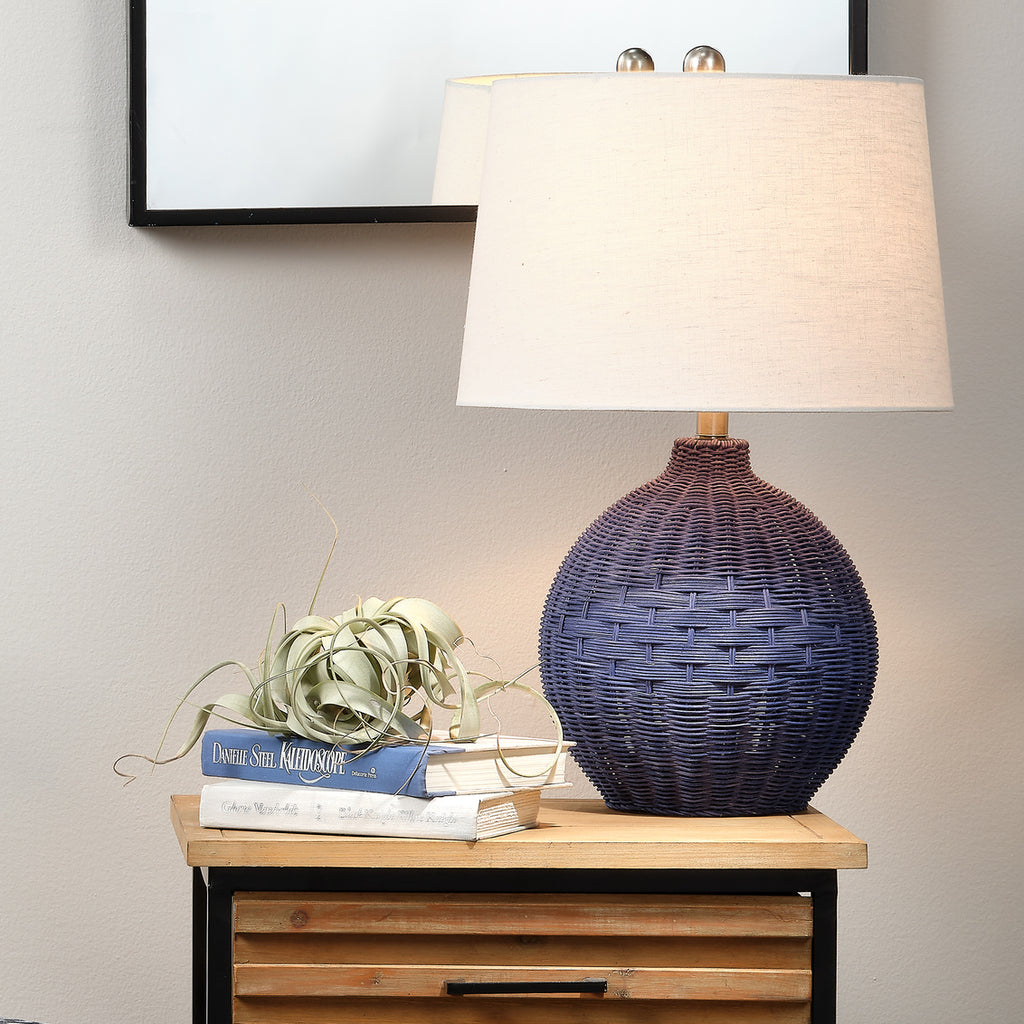 Cape Table Lamp - Indigo Blue, Natural