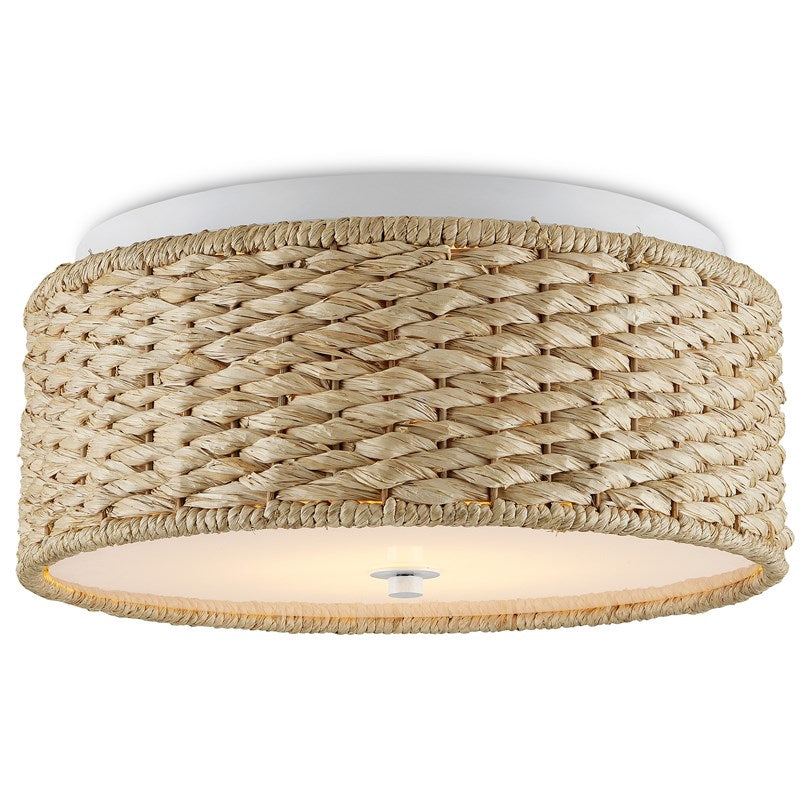 Colchester Raffia Flush Mount