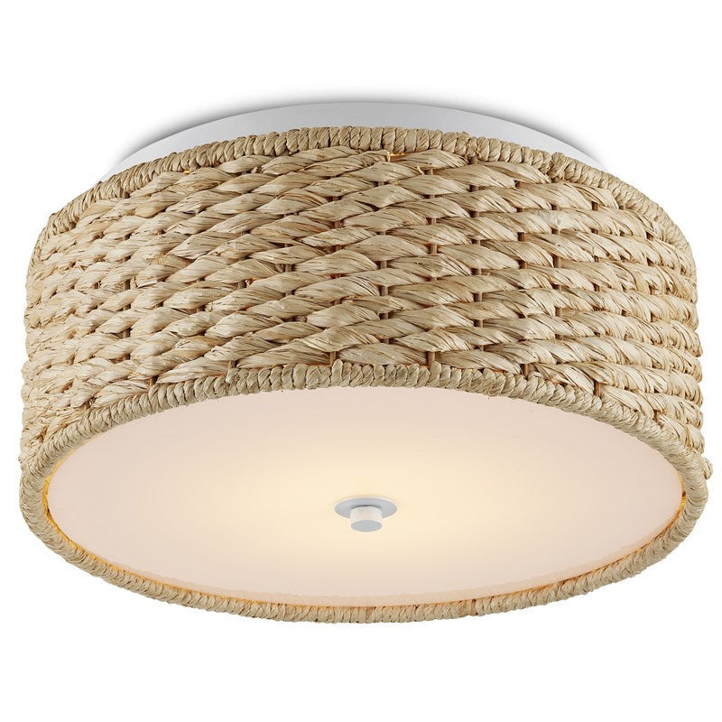 Colchester Raffia Flush Mount