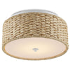 Colchester Raffia Flush Mount