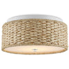 Colchester Raffia Flush Mount