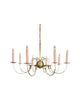 Greek Revival Shelburne Chandelier with Cherries and Leaves