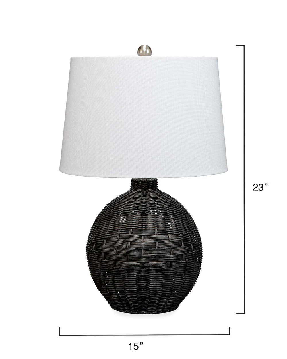 Cape Table Lamp - White, Black