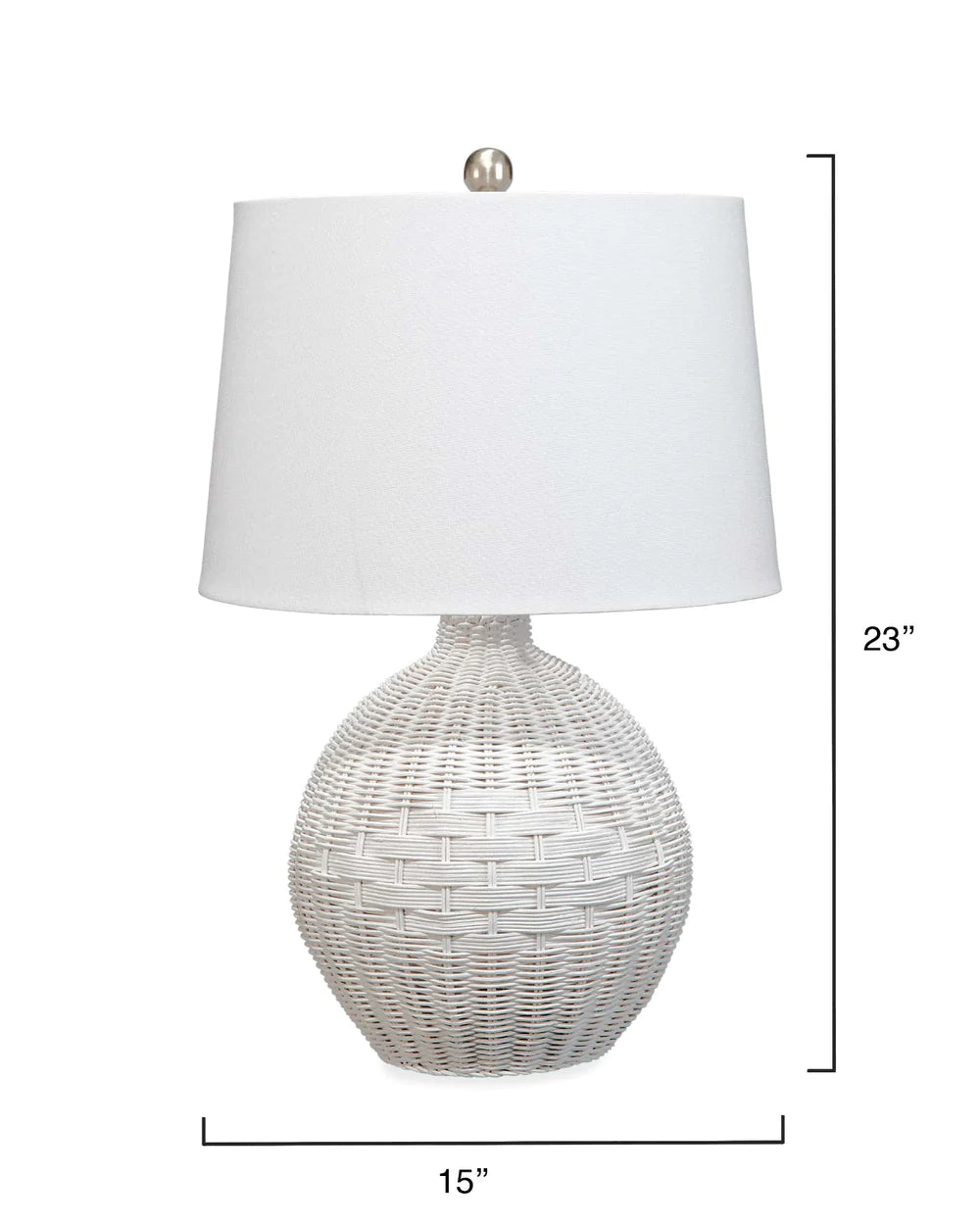 Cape Table Lamp - White, Black