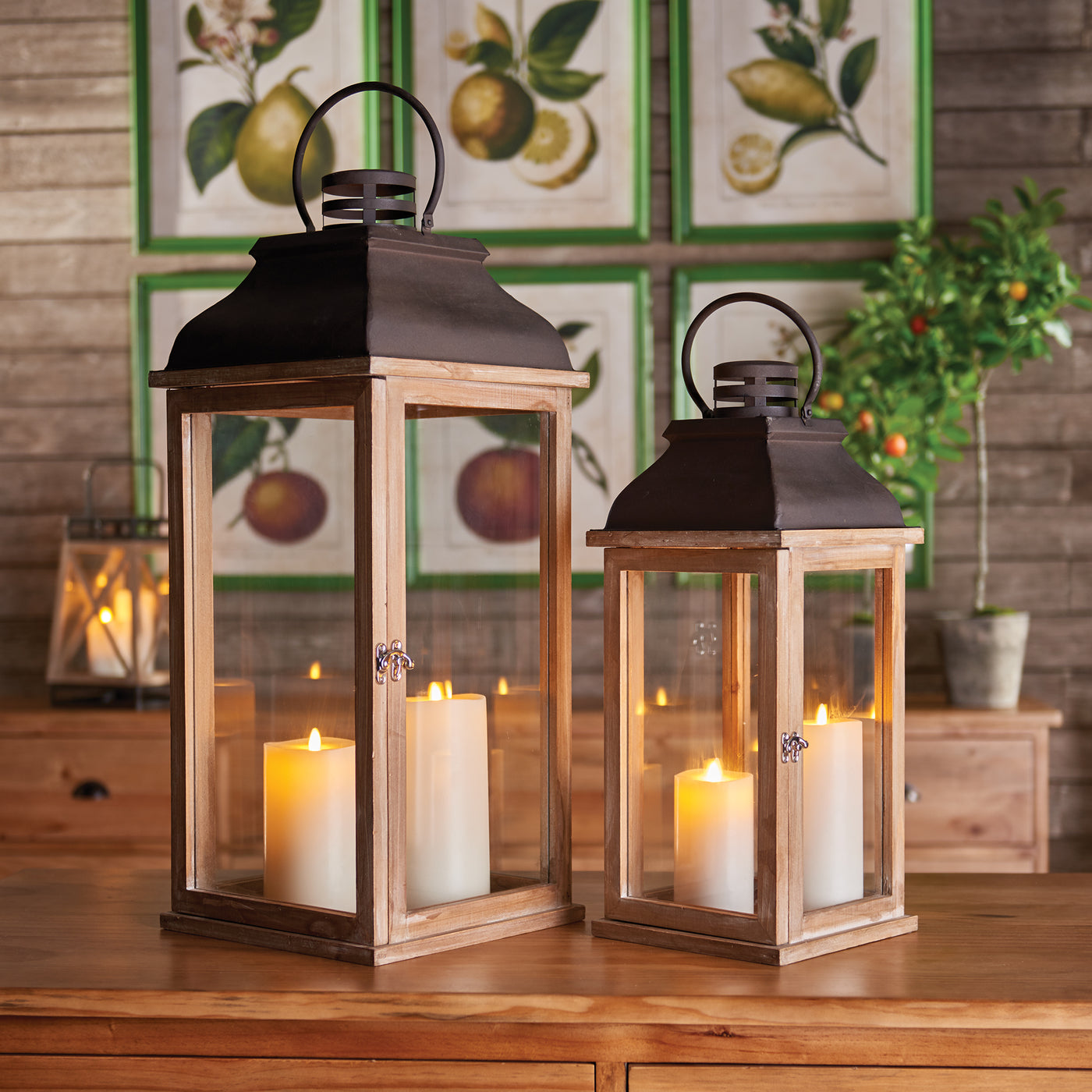 Carmel Lanterns (Set of 2)