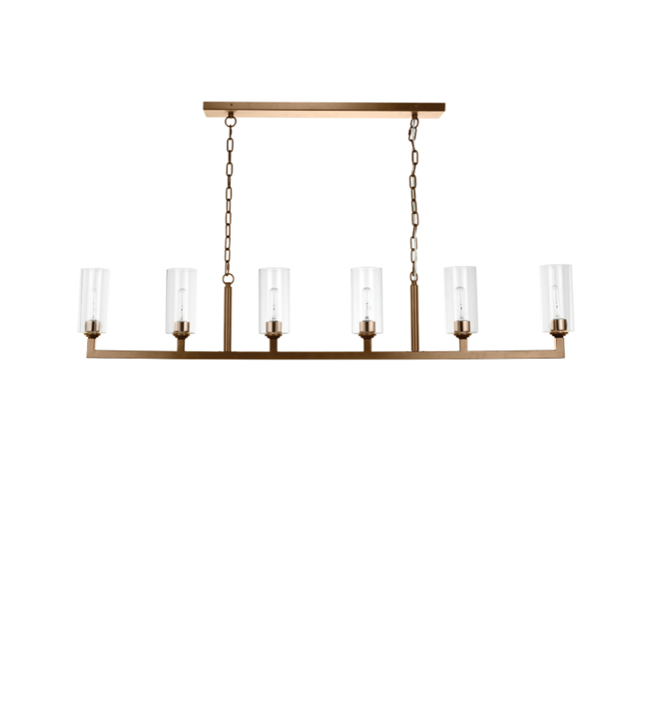 Linear 6 Light Chandelier