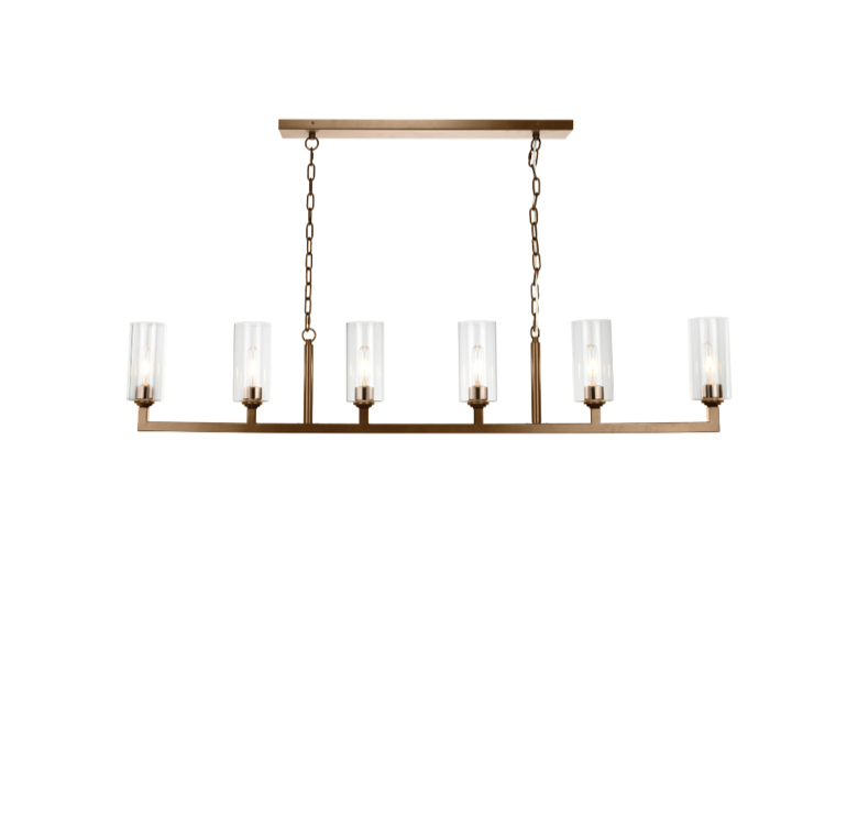 Linear 6 Light Chandelier