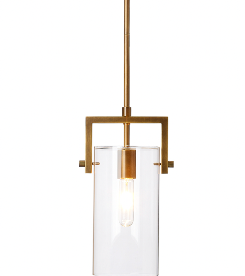 Cambrai Brass & Glass Pendant