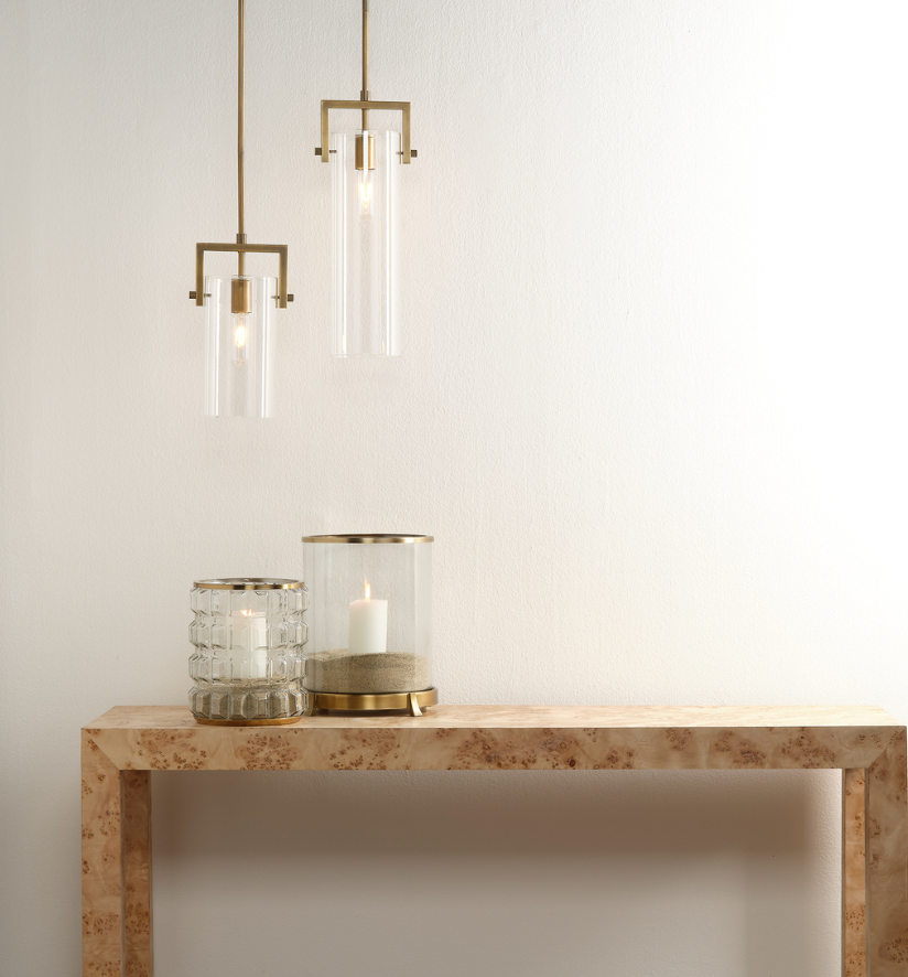 Cambrai Brass & Glass Pendant