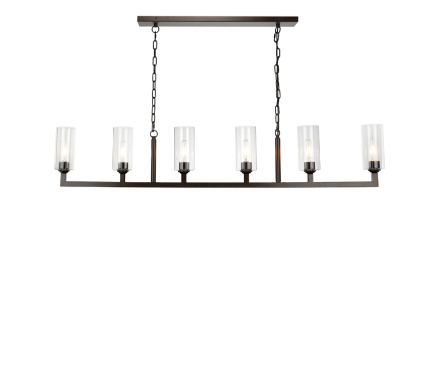 Linear 6 Light Chandelier