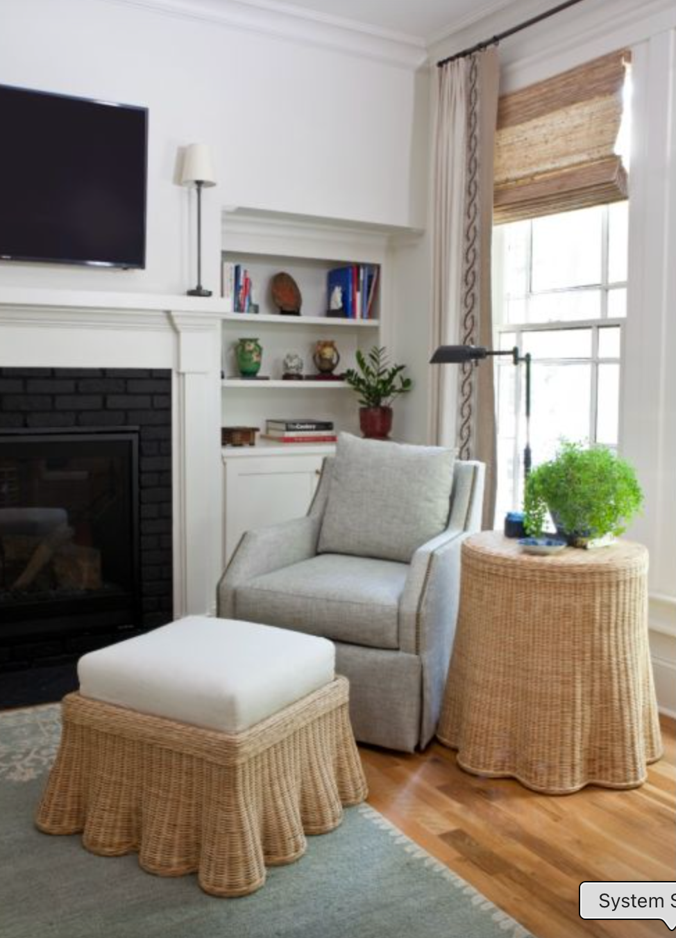 Scallop Square Ottoman