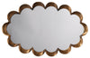 Antique Brass Scalloped Mirror