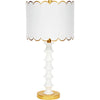 Eloise Table Lamp with Scalloped Metal Shade