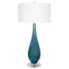 Harlee Deep Blue Handblown Glass Lamp